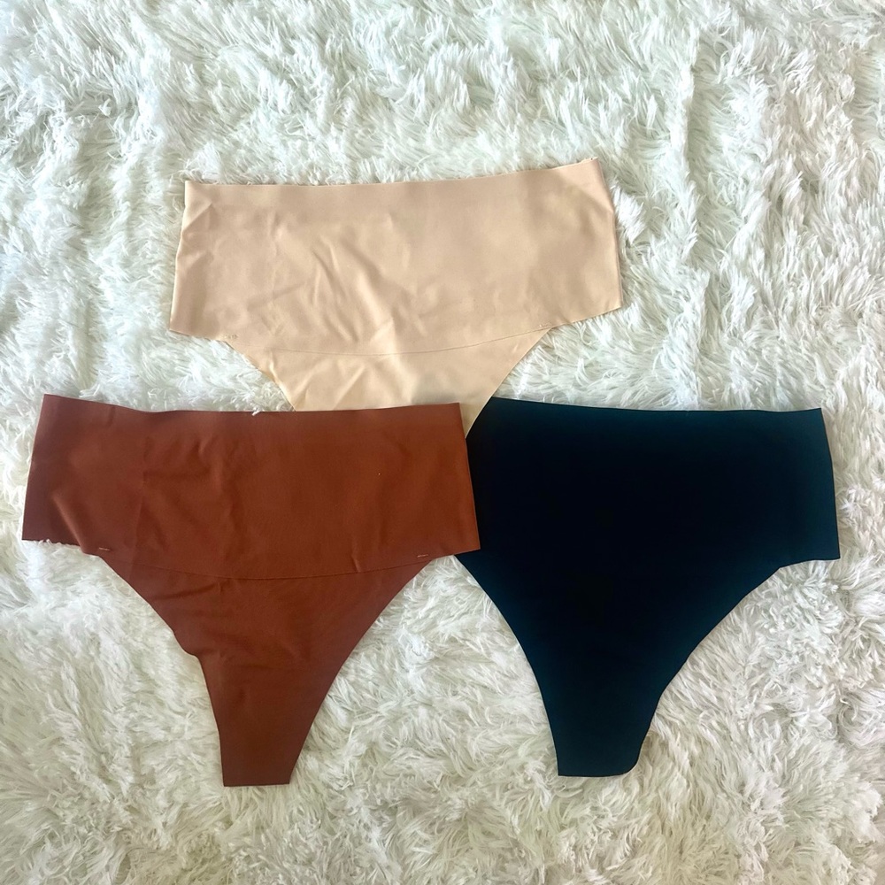 Seamless Women's Panties - Black, Brown, Tan